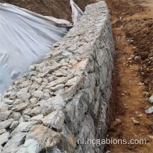 Gegalvaniseerde versterkte mesh gabion mand kooi in de Filippijnen